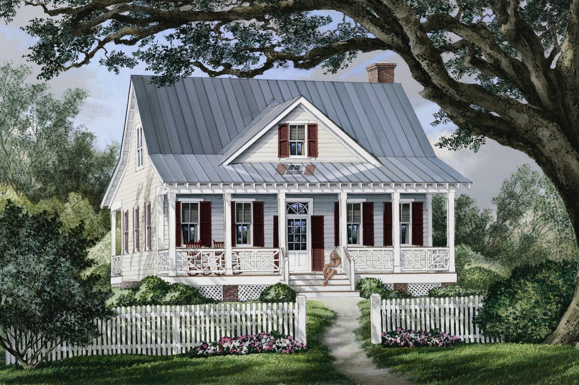 “Raspberry Cottage”: horse farm with barns
